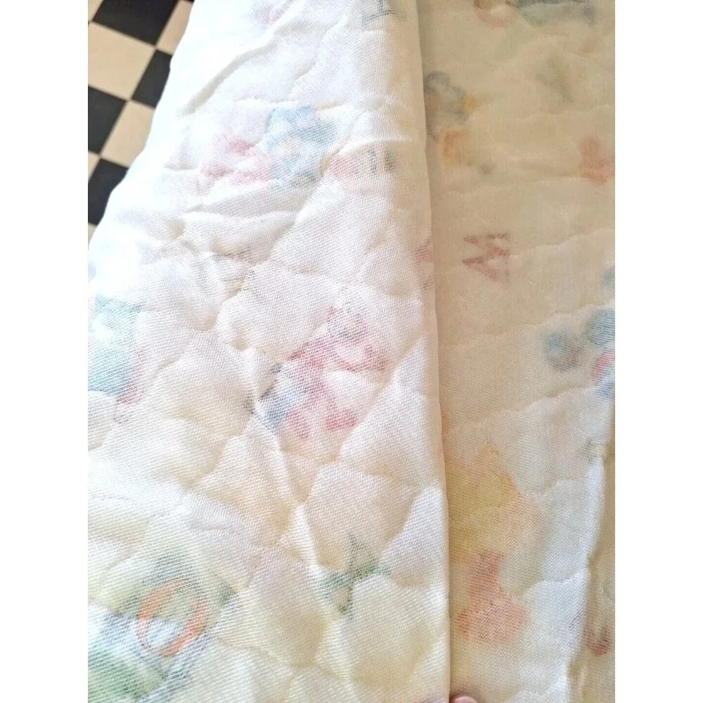 Quilted Sesame Street Comforter Fabric 3 Yards Vintage Alphabet Letters 110"x45" - Picture 7 of 8